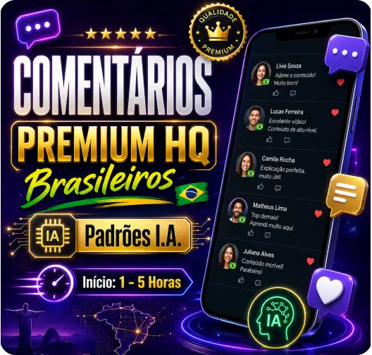 💬 Comentários | ⭐ PREMIUM HQ | Brasileiros | 🤖PADRÕES I.A. |⚡️Entrega: 1 - 12Horas