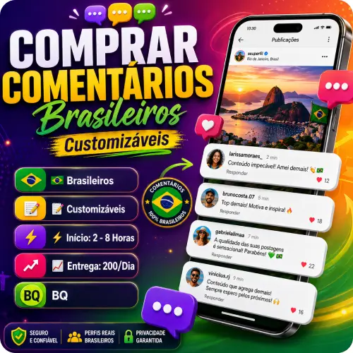 💬 Comments | BQ | 🇧🇷 Brazilians | 📝 CUSTOMIZABLE | ⚡️ Start: 2-8 Hours | 📈 Delivery: 200/Day |