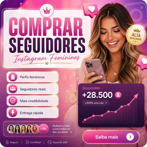 Comprar Seguidores Instagram Femininos